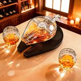Galactic Cruiser Birthday Gifts for Men Dad, Galaxy Spaceship Whiskey Decanter Sets