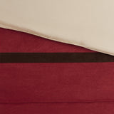 Vera 7-Piece Microsuede Comforter Set, Red