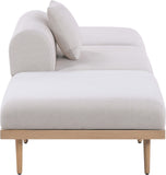 Laguna - 3 Piece Resilient Water Resistant Fabric Outdoor Patio Armless Modular Sofa