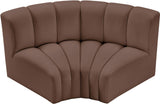 Arc - Faux Leather 2 Piece Modular Sofa