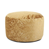Round Foot Pouf Pisani Gold