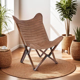 Leather Sling Chair