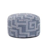 Short Indoor/Outdoor Pouf Syros Denim