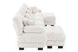 CLOUDIES 173" 4 Seater Sofa with 2 Ottomans