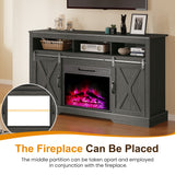 65-inch Farmhouse Tv Stand with Barn Doors – Rustic Console