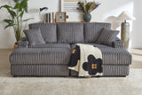 ZYLO 84" Loveseat with 2 Ottomans