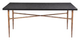 Nida Dining Table Black & Bronze