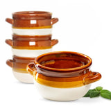 Kook Puebla Ceramic French Onion Crocks Set of 4