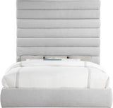 Adam - Linen Fabric Bed With 89" Headboard