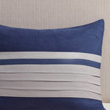 Vera Microsuede 7-Piece Comforter Set, Blue