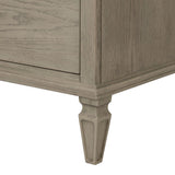 European Country Style Farmhouse 4-Drawer Dresser, Grey *