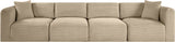 Shaggy - Fabric 4 Seat Modular Sofa