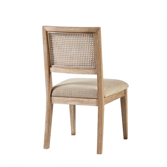 [Set of 2] Modern Farmhouse Dining Chairs with Cane Back