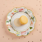 Pink Floral Brunch 62-Piece Disposable Tableware Set