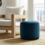 Qivuit Blue Tall Pouf