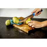 Duo-Grip 3 Piece Kitchen Knife Set With Blade Guards, Blue