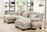 CLOUDIES 134" 3 Seater Sofa with 2 Ottomans