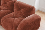 MYLO 140" 4-Seater Sofa with 2 Ottomans