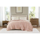 Satin Trim Lightweight Down Alternative Blanket, Blush