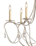 Crystal Lights Small Silver Chandelier