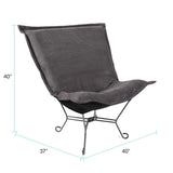 Puff Chair Pana Charcoal/Natural