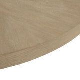 Round Starburst Reclaimed Greige Modern Coffee Table