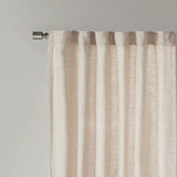 Linen with Fleece Lining Window Panel, Curtains, Natural