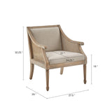 Rustic Reclaimed Farmhouse Crane Arm Chair, Natural *