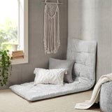 Light Weight Foldable Lounge Floor Pillow Cushion, Grey