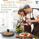Moss & Stone 12-Inch Nonstick Indoor Grill Pan