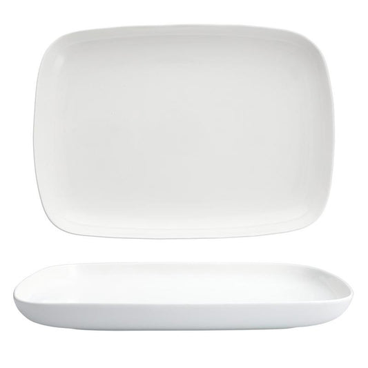 Modern Coupe Rectangular Serving Platter 14x10"