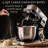 5.5QT 6-Speed Stand Mixer with LCD Display