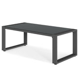 Aluminum Outdoor Coffee Table, All-Weather Metal Side Table