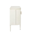 Briallen White Demi-Lune Cabinet