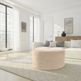 Komodo Sand Universal 36 Round Ottoman Cover