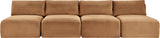 Shaggy - Fabric 4 Seat Modular Armless Sofa