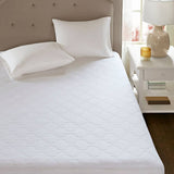 All Natural Cotton Percale Quilted Mattress Pad