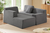 Livo 96" Corduroy Chaise Sofa