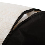Indoor/Outdoor Pouf Tall Syros Natural