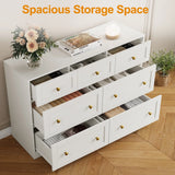 7 Drawer Dresser, 47'' Wide Modern Chest of Drawers