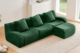 ROMA 115.3" 3-Seater Sofa with 1 Ottoman