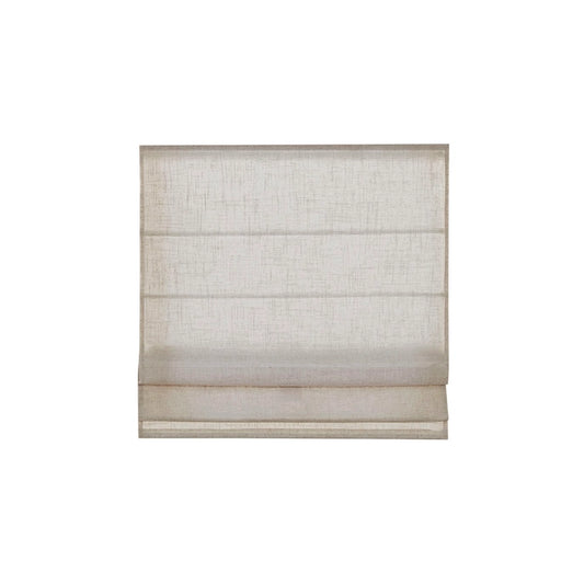 Linen Blend Light Filtering Cordless Roman Shade, Natural