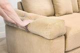 DESEO 158" Sectional Sofa with Ottoman