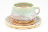 Handmade Ceramic Espresso Cup & Saucer 2oz Set
