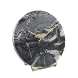 Piero Black Marble Clock