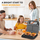 3 in 1 Electric Sandwich Maker, 750W, Black