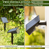 2-Pack Solar Landscape Spotlights Outdoor IPX7