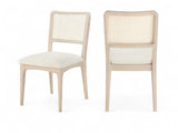 Atrium - Upholstered Seat Dining Chair With Brushed Natural Base (Set of 2)
