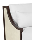 Evie Walnut Chaise, Muslin