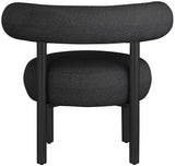 Bordeaux - Boucle Fabric Accent Chair With Black Legs